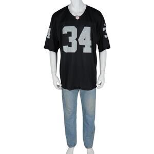 Nike On Field Bo Jackson 34 Raiders Black NFL Football Jersey 52